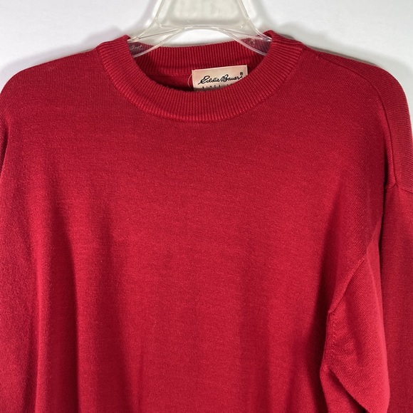 Eddie Bauer Soft Light Weigh 100% Cotton Pull Over Sweater Size L/G - Picture 2 of 9